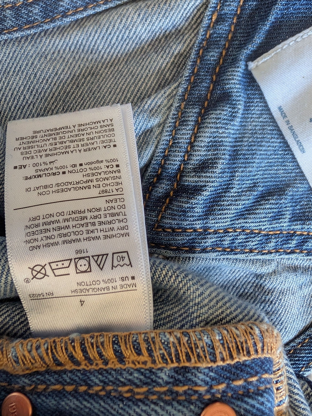 Old Navy Floral Embroidered Denim Overalls - 4 - Picture 9 of 12